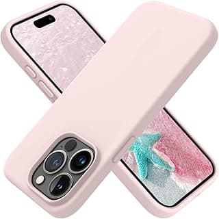 Compatible with iPhone 15 Pro Max Case,[Silky and Soft Touch Series] Premium Soft Liquid Silicone Rubber Full-Body Protective Bumper Case for iPhone 15 Pro Max (Chalk Pink)