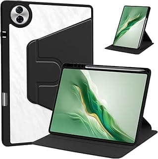 جراب لجهاز Honor Pad 10 مقاس 12.1 بوصة 2025، جراب حماية بحامل دوران 360 درجة لجهاز تابلت Honor Pad 10 مقاس 12.1 بوصة، أسود