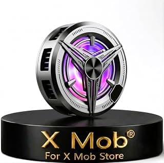 مبرد موبايل مغناطيسي للجيمنج X Mob، مروحة تبريد مع شاشة LED، ضوضاء منخفضة، متوافق مع ايفون، اندرويد، تابلت، ايباد