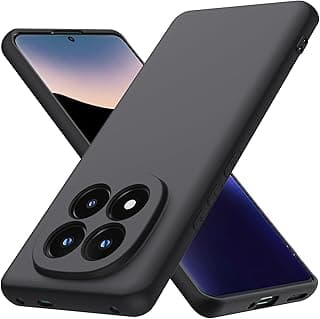 غطاء لهاتف شاومي Redmi Note 14 Pro Plus 5G، جراب حماية من سيليكون TPU سائل ناعم فائق النحافة ومضاد للصدمات - أسود