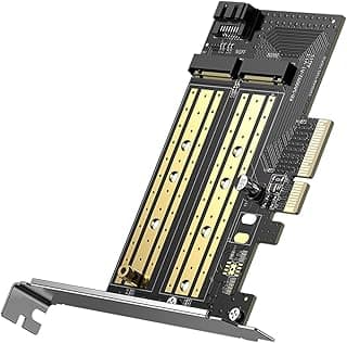 بطاقة توسيع من يوجرين بواجهة M.2 M-Key وM.2 B-Key إلى PCI-E 3.0 × 4