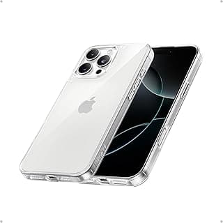 جراب لـ ابل iPhone 16 Pro Max، حماية مقاومة للصدمات بمعايير عسكرية، جراب هاتف مقاوم للاصفرار لـ ابل iPhone 16 Pro Max، شفاف