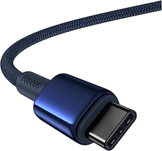 USB C Cable, 100W PD 5A QC 4.0 Fast Charging USB C to C Cable, Zinc Alloy Nylon Braided USB Type C Charger Cable for iPhone 16 15 Pro/Plus/Pro Max, MacBook, iPad Pro, Galaxy S24 S23+ (6.6ft)