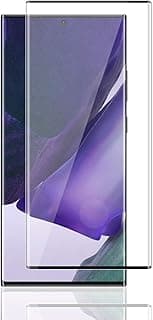 اسكرينة حماية سامسونج Galaxy Note 20 Ultra/Note 20 Ultra 5G، زجاج مقوى 3D شفاف، تغطية كاملة، مقاومة للخدش والبصمات، صلابة 9H