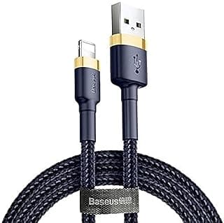 كابل Lightning USB لكيبورد ابل Magic Keyboard 1 / 2، شحن سريع 2.4A - 1 متر - أزرق