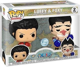Pop! 2 Pack Anime: One Piece - Monkey D. Luffy & Foxy (Exc)