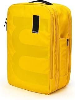 شنطة ظهر للسفر EM سعة 45 لتر، شنطة ظهر فاخرة متعددة الأغراض للجنسين مقاس 16 بوصة، Enough Yellow 2.0