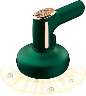 UV-C Mite Vacuum - Wireless handheld cleaner with 6000PA suction, 200ml dust bin, ideal for mattresses and cars, green design for allergen removal