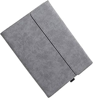 For Microsoft Surface Pro 8 Faux Leather Sleeve with Hard Anti-Shock Inner Case - 13 inch (Grey)