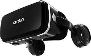 سماعة الواقع الافتراضي السلكية VR بوكس برو مع كابل نوع سي، نظارات واقع افتراضي غامرة مع رؤية بانورامية 360°، سماعات رأس سلكية مدمجة من كاردو