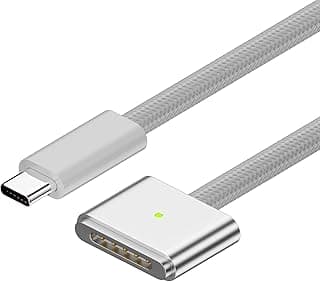 USB C to Magnetic Cable 3, 140W PD Fast Charging 2m, Type C Compatible with Magsafe 3 Charging Cable for MacBook Pro 2024 M3 Pro and Max, MacBook Air 2022 M2, MacBook Pro 2023 M2 Pro (A)