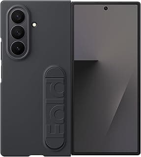 جراب سيليكون لهاتف سامسونج Galaxy Z Fold7، أسود