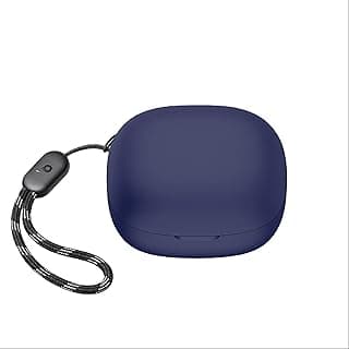 جراب سيليكون لسماعة Soundcore R50i، جراب رفيع جداً، مضاد للصدمات والخدش - أزرق داكن