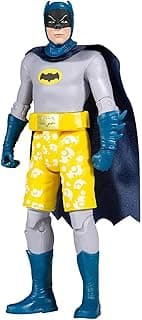 McFarlane DC Retro Batman 1966 TV Series Figure – Classic 6 Inches Poseable Hero Toy with Swim Shorts, Accessories & Word Bubbles, Blister Packaging, Collectible Display for Boys & Kids Fans