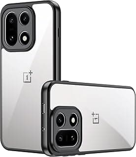 جراب لهاتف OnePlus 15 مضاد للبصمات ومضاد للسقوط من السيليكون المرن + أكريليك شفاف