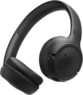 JBL Tune 530 BT Wireless On-Ear Headphones with JBL Pure Bass Sound, Bluetooth 6.0, Foldable Design and 76-Hour Battery Life, Google Fast Pair/Microsoft Swift Pair, Black