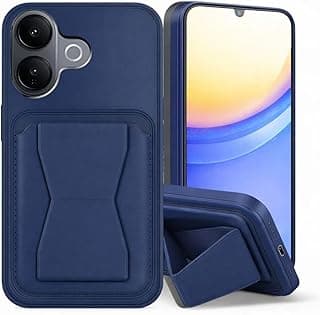 3M Store Leather Case Compatible for Vivo V60 lite 4G / 5G Shockproof Leather Back Card Storage & case built-in Stand PU leather for a stylish look, comfortable grip (Blue)