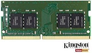 ذاكرة رام قيمة من كينجستون بسعة 8 جيجابايت 3200 ميجاهيرتز ddr4 بدون نظام تصحيح الاخطاء، سي ال 22 سوديم 1rx8 1.2 فولت - - KVR32S22S8/8، سعة 8.0 GB