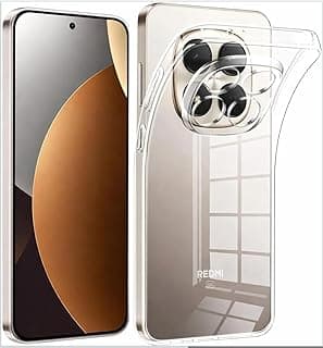 Case Compatible with Xiaomi Redmi Note 15 5G, Case Crystal Clear Soft TPU Gel Case Flexible Silicone Anti-Scratch Camera Protection Transparent TPU Cover - Clear