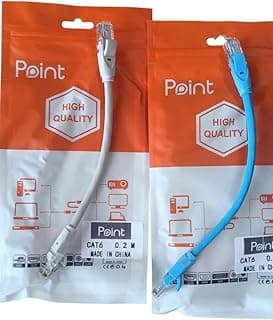 كابل شبكة CAT6 طول 0.2 متر بوينت