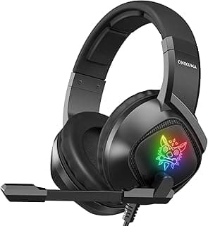 سماعة رأس سلكية للالعاب موديل K19 من ون كوما | مشغلات 50 ملم | اضاءة LED RGB | محيط 7.1 | ميكروفون بخاصية الغاء الضوضاء | USB + 3.5 ملم