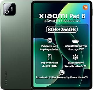 XIAOMI Pad 8 Ai WiFi Version Global (No Calls or Text) 11.2 inches 3.2K 144Hz 9200mAh Four Speakers 13 Mp Model 25097RP43G (Pine Green, 256GB + 8GB)
