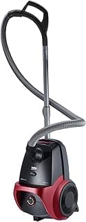 Baggless Vacuum Cleaner - 1800 Watts - 4.5 Liters Capacity - 330 Air Watt Suction Power - HEPA13 Filter - Black/Red - VCC 54320 WP