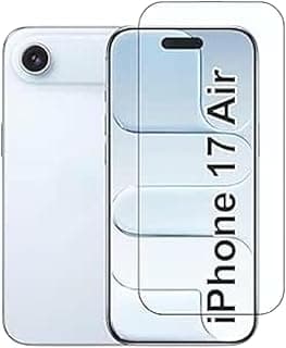Tempered Glass Screen Protector For Iphone 17 Air – HD Clarity, 9H Hardness, Dust Resistant, Anti Scratch, Bubble-Free, Anti-Scratch, Easy Installation