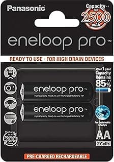Panasonic Eneloop ProRechareable Batteries - 2pcs