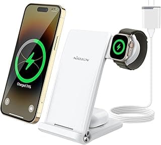 3 in 1 Charging Station for Apple Devices, Foldable&Portable Wireless Charger Stand for iPhone 15/14/13/12 Pro Max/Pro, Only for Apple Watch Ultra/8/7/SE/6/5/4/3/2, for AirPods