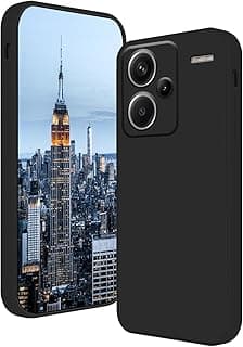 جراب لهاتف شاومي Redmi Note 13 Pro Plus 5G سيليكون TPU ناعم خفيف الوزن واقي من الصدمات مع حماية للكاميرا مصمم لهاتف شاومي Redmi Note 13 Pro Plus 5G (أسود)