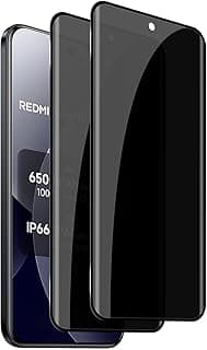 سكرين بروتكتور خصوصية لـ شاومي Redmi Note 15 Pro Plus 5G / Poco M8 Pro زجاج مقوى، عبوة من 2، زجاج حماية 9H خصوصية مضاد للتجسس