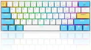 ريدراجون كيبورد ميكانيكي لاسلكي K530W-RGB برو باضاءة خلفية 60%، ثلاثي الاوضاع 2.4GHz/بلوتوث/USB-C، مفاتيح بوليت ار قابلة للتبديل السريع، كيبورد العاب مدمجة 61 مفتاح، مقاومة للغبار