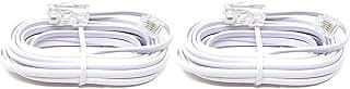 موصل RJ11 6P4C إلى RJ45 8P8C، محول RJ45 إلى RJ11، كابل توصيل شبكة بهاتف (1.5 متر) (عبوة من 2)