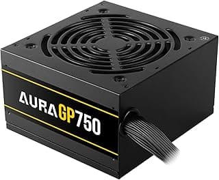 مزود طاقة GAMDI.AS AURA GP750 – قدرة 750 واط – كفاءة تقارب 80+ White (~80%) – مروحة تبريد ذكية 120مم – حماية كهربائية متعددة – تصميم ATX غير قابل للفصل