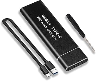 حافظة تخزين M.2 NVME من الألومنيوم بمنفذUSB 3.1 الجيل الثاني إلى منفذ الملحقات الإضافية السريع، وسيط خارجي ذو حالة ثابتة نوع C، قرص صلب ثاندربولت، يدعم UASP، متوافق مع مقاسات 2230 و2242 و2260
