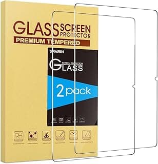 2 Pack Screen Protector for Samsung Galaxy Tab S10 Lite/S10 FE/S9 FE 5G 10.9 inch & Galaxy Tab S9 11 inch, with Easy Installation Frame, 9H Tempered Glass Case Friendly/S Pen Compatible