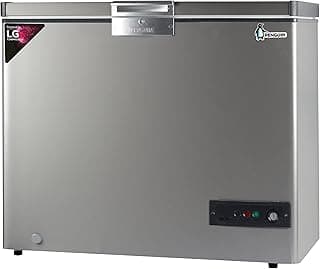 ديب فريزر ستانلس ستيل بموتور LG، فضي، 303 لتر، ES341L