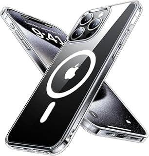 Magnetic Phone Case for iPhone 15 Pro, Flexible Shockproof Cover, Anti-Fingerprint And Scratch-Resistant Design - Clear