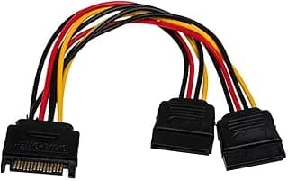 AK-CA-31 SATA Male to 2X SATA Female Adapter Cable 2X 15 cm