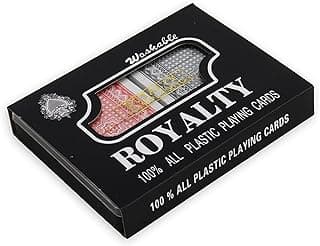 Royality playing cards 2 pcs 100% plastic