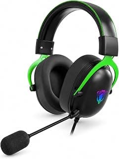 for JEDEL GH818 USB RGB Gaming Headset – Virtual 7.1 Surround Sound, 50mm Drivers, Noise-Reducing Microphone, RGB Lighting & USB Gaming Headphones for PC