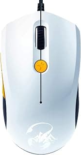 ماوس ليزر جينيس GX M6-600 سكوربيون - أبيض وأصفر