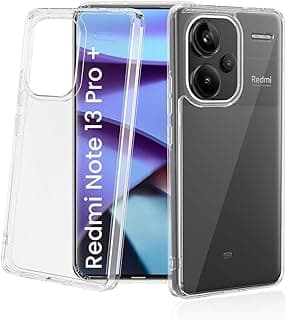 جراب سيليكون شفاف ناعم HD TPU لهاتف شاومي Redmi Note 13 Pro Plus 5G - (شفاف)
