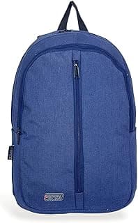 Force Basic Unisex Backpack | Durable Water Resistant Backpack | for School Gym Work Everyday Use | Black | 44 x 30 x 18 cm | Model FDB20xx-Black Zipper