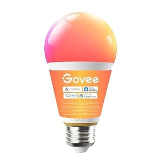 لمبة ذكية E27، بقوة 1600 لومن RGBWW LED، قابلة للتعتيم عبر التطبيق، 64+ مشهد، متوافقة مع Matter، اليكسا، جوجل اسيستانت وSmartThings، لمبة ذكية A21 متزامنة مع الموسيقى، CRI 90، قطعة واحدة