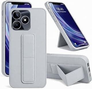 Back Cover Stand Case FOR Honor X5C / X5C Plus Magnetic Car Holder Soft Silicone Horizontal & Vertical Kickstand Cover Wrist Strap Full protection Anti Fingerprint Case (Gray)