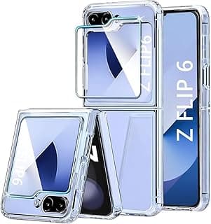 جراب GQ لسامسونج جالاكسي Z Flip 6، شفاف للغاية، نحيف ومضاد للصدمات من TPU