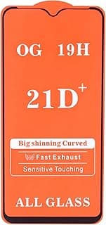 21D Front Glass Screen Protector for Samsung A10 - Clear/Black 7079-b1-116R