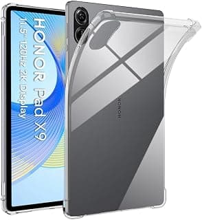 Clear Case for Honor Pad X9 11.5” (2023 Release), Soft Back Cover & Flexible Bumper Hybrid, Transparent Shockproof Slim Tablet Cover with Reinforced Corners
